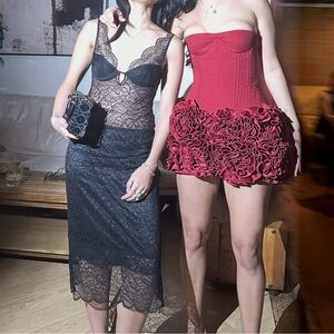 Mango Selection Exclusive Black Lace Dress